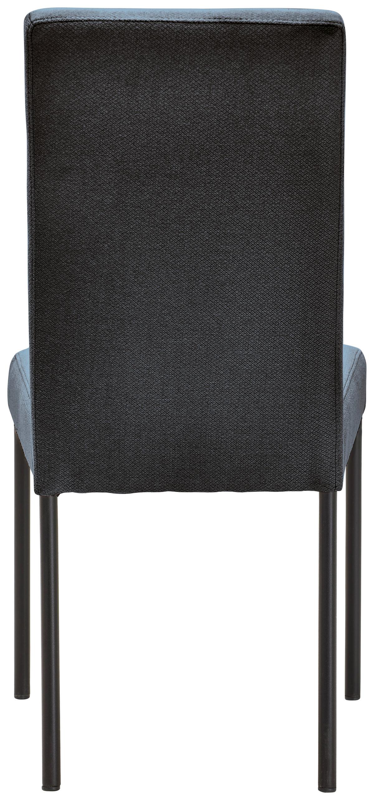 KRZESŁO NANDIA - czarny/szary, Design, metal/tkanina (46/91/61cm) - home24