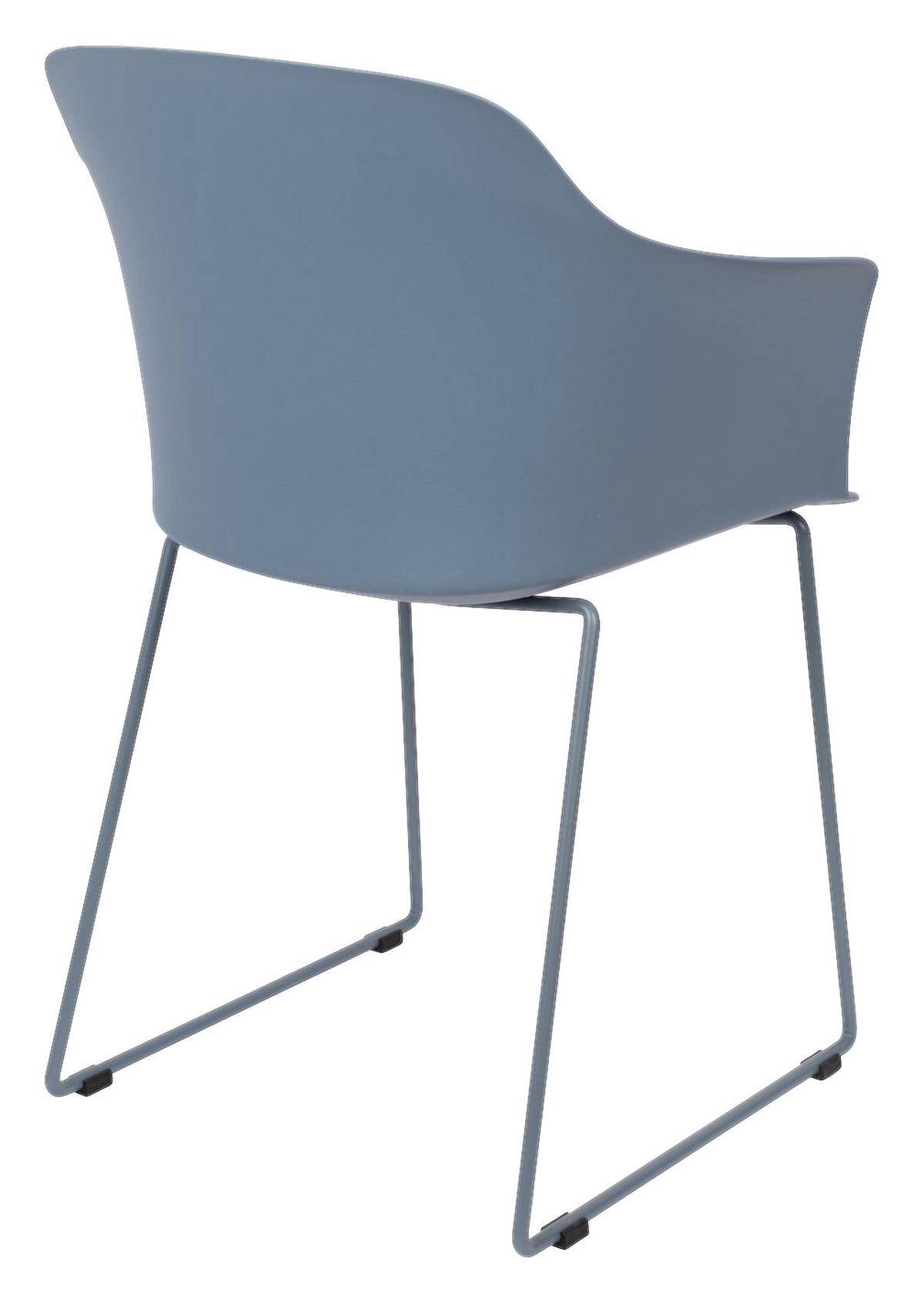 KRZESŁO Z PODŁOKIETNIKAMI TANGO -TREND- - niebieski, Trend, tworzywo sztuczne/metal (58/81,5/54cm) - Livetastic