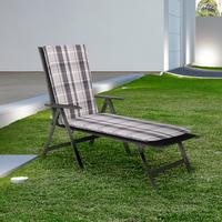 Liegenauflage Atika m. Zip ca. 195x62 cm Beige - Beige, Basics, Textil (195/62/8cm) - Gardenson