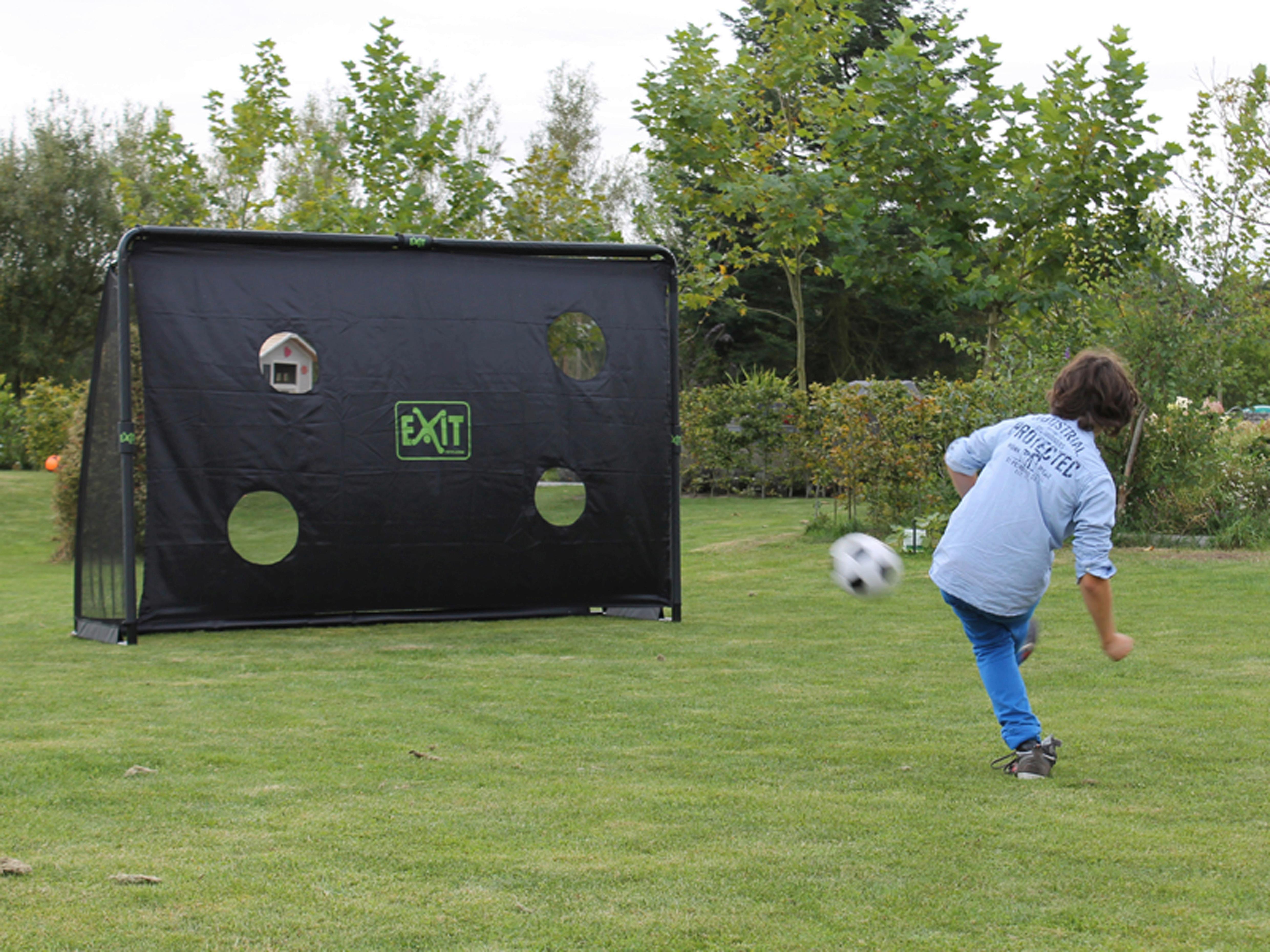 Fußballtor Exit Finta Schwarz - Schwarz, KONVENTIONELL, Kunststoff/Metall (300/200/200cm) - EXIT Toys