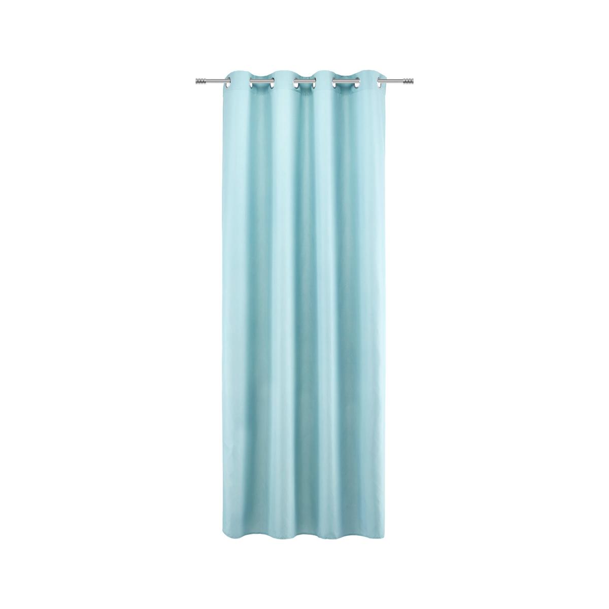ZASŁONA NA PRZELOTKACH ABBY -JUB-, TYP FIRANA - turkusowy, Konventionell, tkanina (140/235cm) - Modern Living