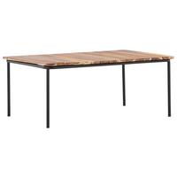 Loungetisch Penh ca. 100x65x40 cm Akazie massiv - Naturfarben, KONVENTIONELL, Holz/Metall (100/65/40cm) - Gardenson