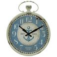 Wanduhr Sailaway Blau/Weiß - Blau/Weiß, Glas/Holz (48/60cm) - Mömax modern living