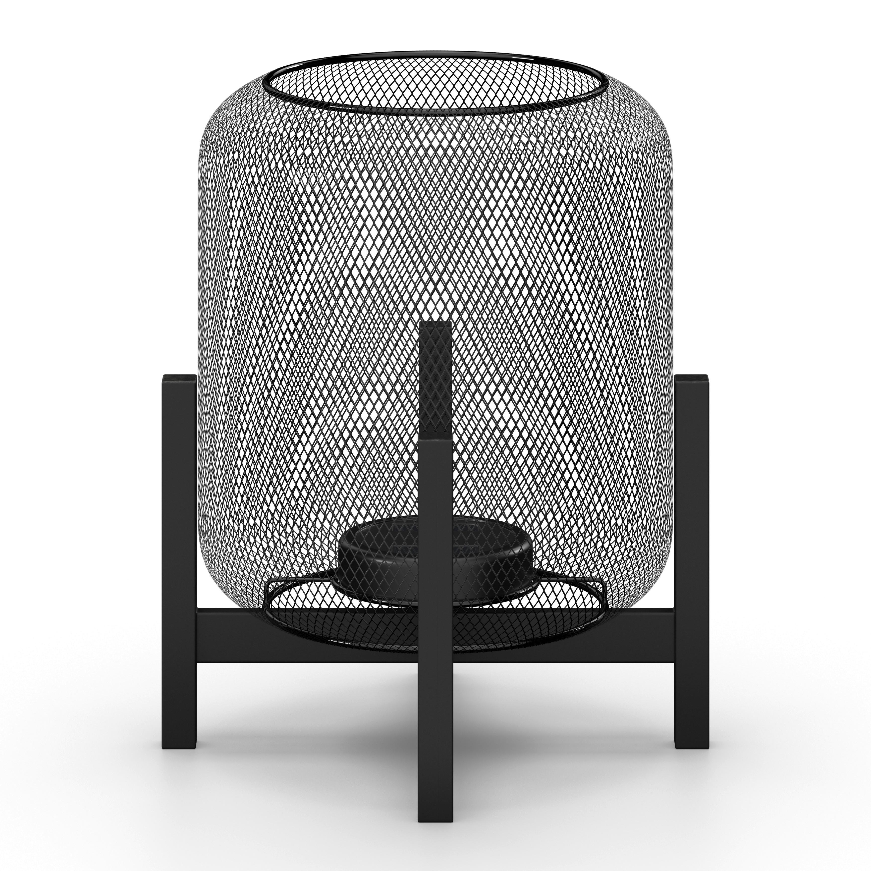 Solarleuchte Kyra Schwarz Metall/Kunststoff - Schwarz, MODERN, Kunststoff/Metall (28/47/28cm) - Bessagi Garden