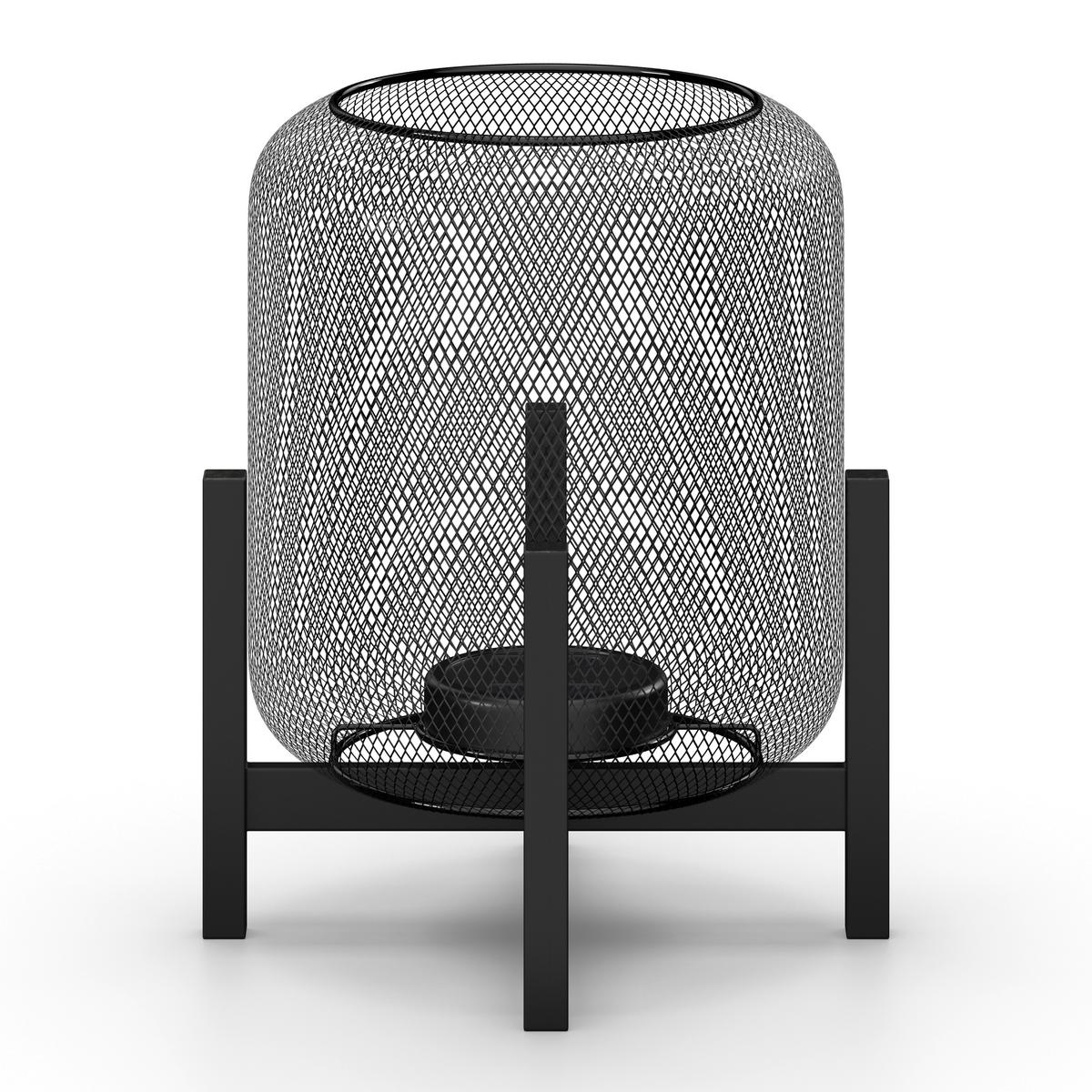 Solarleuchte Kyra Schwarz Metall/Kunststoff - Schwarz, MODERN, Kunststoff/Metall (28/47/28cm) - Bessagi Garden