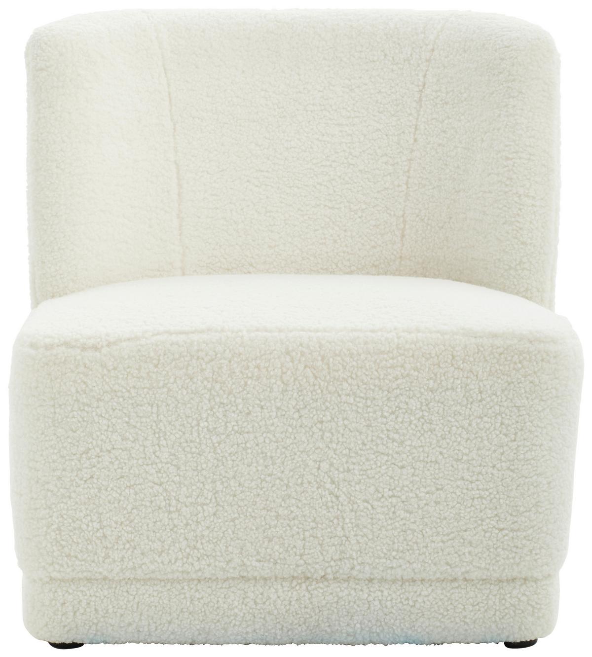 FOTEL VENEZIA - biały, Modern, drewno/tkanina (64/71/73cm) - Livetastic