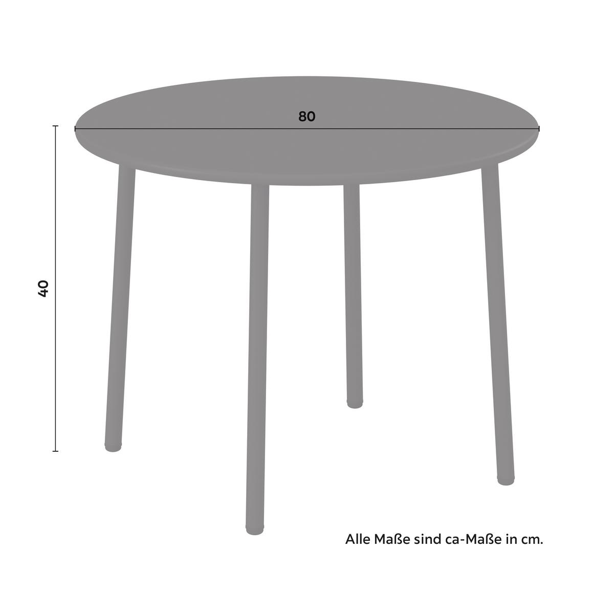Set grădină Reini - gri deschis/bej, Modern, metal/textil (120/74/68cm) - Mömax