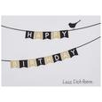 Postkarte Happy Birthday - Goldfarben, Papier (14,8/10,5cm) Postkarte Happy Birthday - Goldfarben, Papier (14,8/10,5cm)