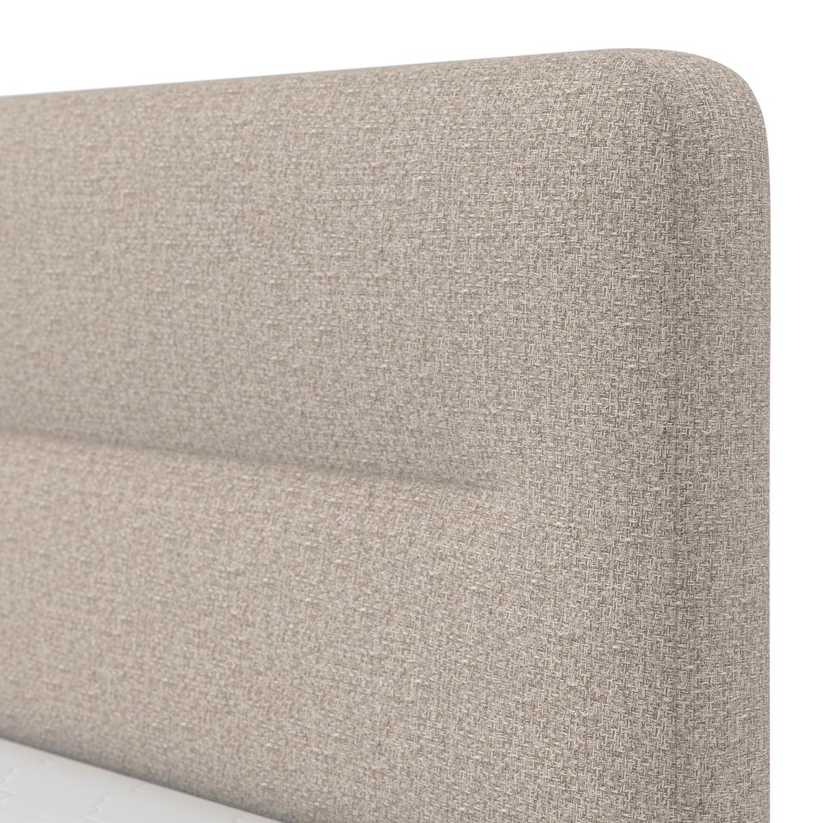 Boxbett Marco ca. 160x200 cm Taupe - Taupe/Schwarz, MODERN, Holz/Kunststoff (160/200cm) - Bessagi Home