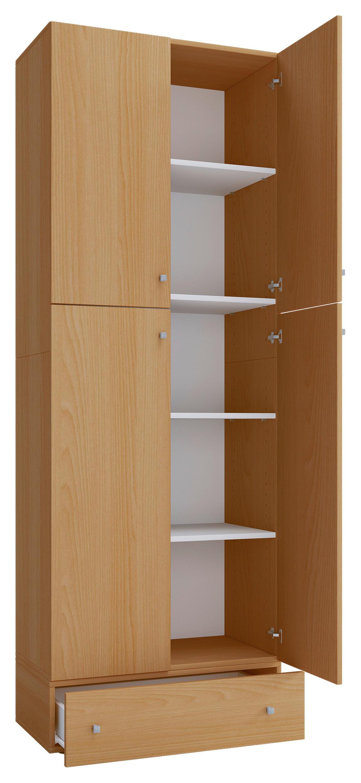 Pisarniška Omara Lona Xxl, Bukev - barve bukve, Moderno, leseni material (70/200/39cm) - MID.YOU