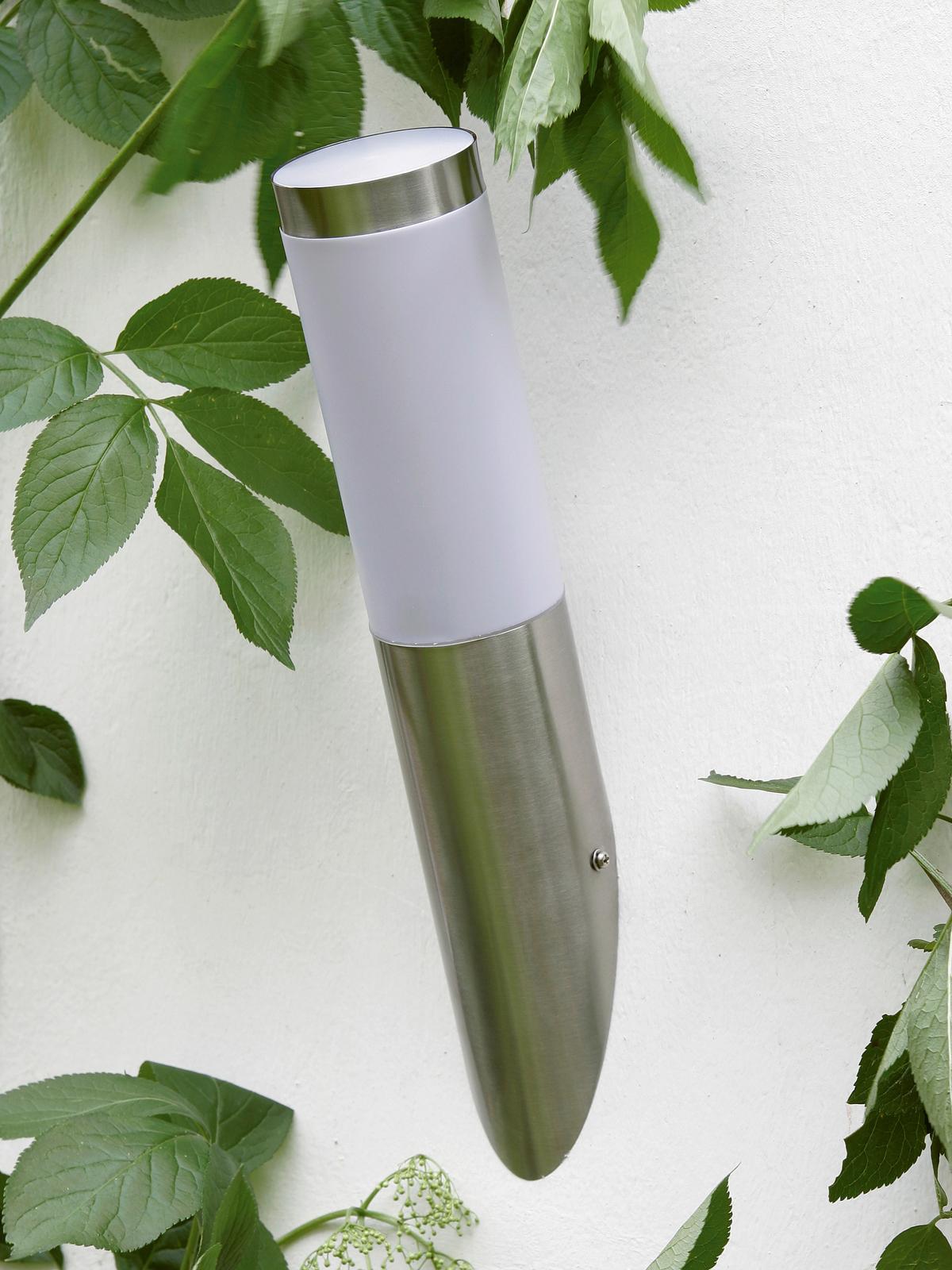 Außenwandleuchte Chorus Edelstahlfarben max. 40 Watt - Edelstahlfarben, KONVENTIONELL, Kunststoff (7,5/39,8cm) - Brilliant