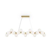 Pendelleuchte Dallas Messingfarben max. 28 Watt - Messingfarben, Trend, Glas/Metall (23,8/22,8/123,5cm) - MAYTONI