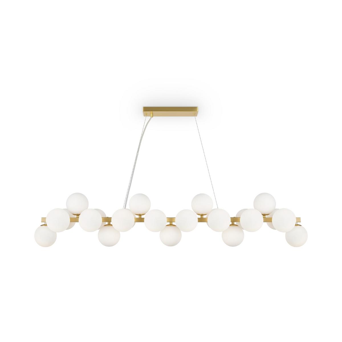 Pendelleuchte Dallas Messingfarben max. 28 Watt - Messingfarben, Trend, Glas/Metall (23,8/22,8/123,5cm) - MAYTONI