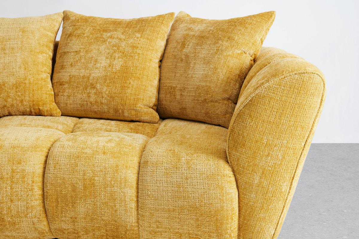 Mega Sofa Bonelli - žuta/crna, Moderno, tekstil/plastika (280/74cm) - Mömax