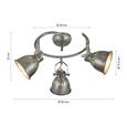 Strahler Ulf max. 40 Watt - Grau, MODERN, Metall (50/21cm) - Premium Living Strahler Ulf max. 40 Watt - Grau, MODERN, Metall (50/21cm) - Premium Living