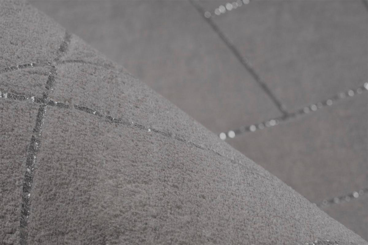 FLACHWEBETEPPICH BIJOU 125 - Taupe/Silberfarben, Konventionell, Textil (80/150cm) - Kayoom