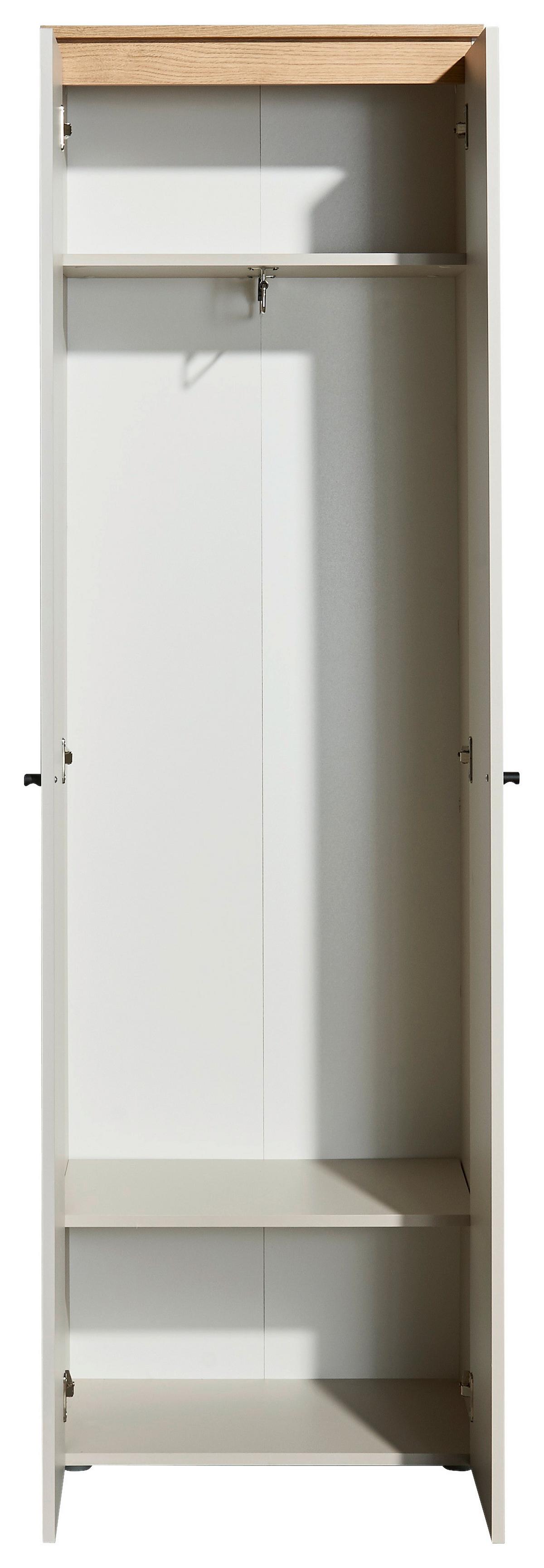 Garderobna Omara Lime, Kašmir, Barva Hrasta - črna/kašmir, Trend, umetna masa/leseni material (60/196/38cm) - Livetastic