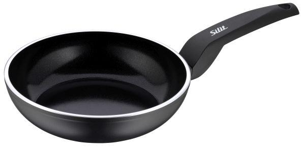 PATELNIA DO SMAŻENIA 2110300366 SILIT - czarny, tworzywo sztuczne/metal (28cm) - Silit