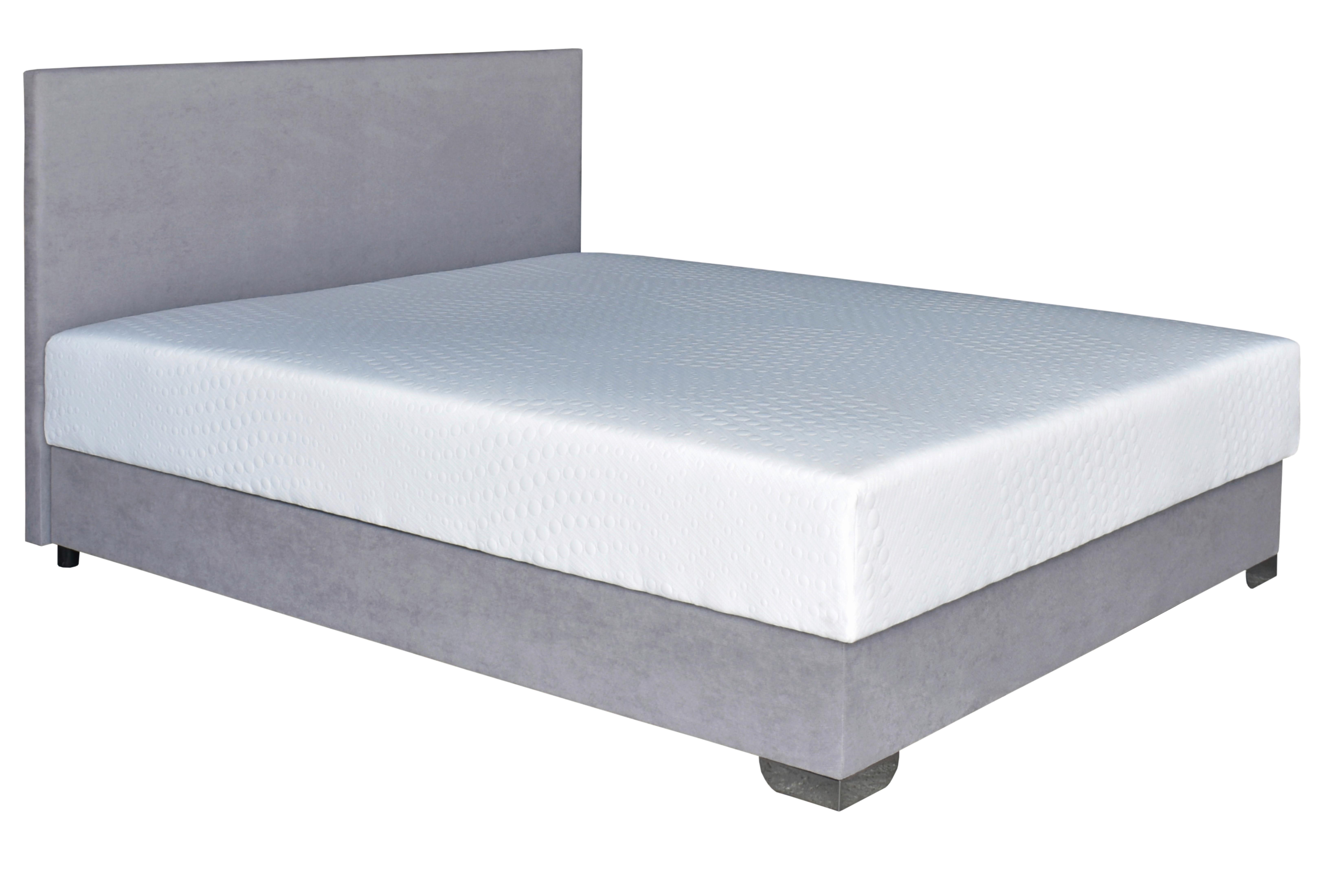 Tapecirani Krevet Morato - bijela/siva, Moderno, drvni materijal/tekstil (160/200cm) - Best Price