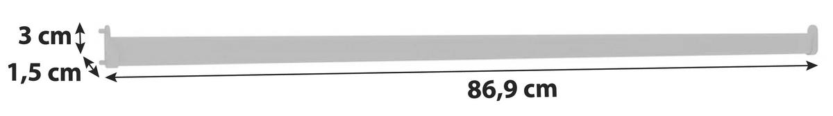 Suport de umerașe Unit - antracit, Modern, metal (86,9cm) - Ondega