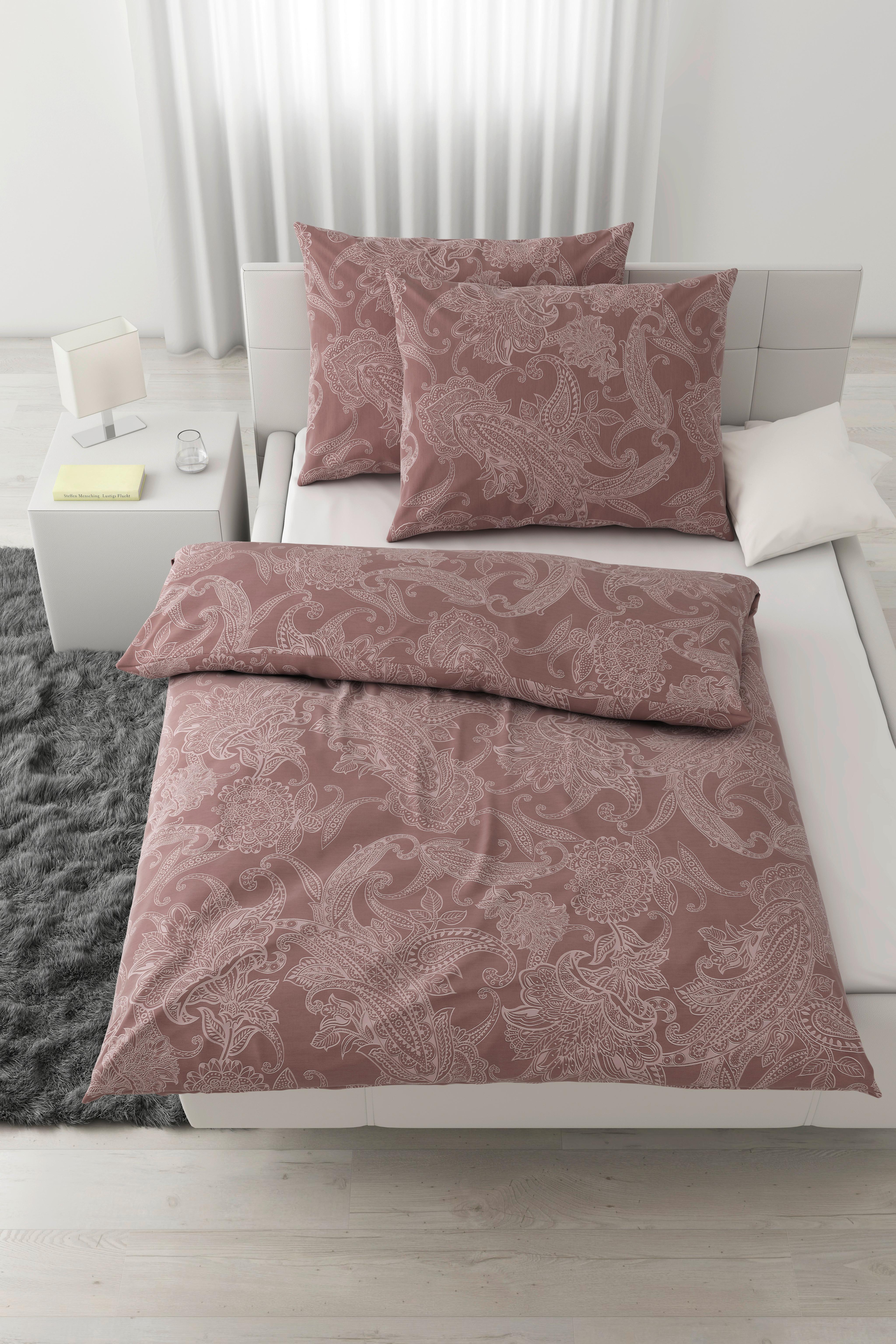 Bettwäsche Amal XXL Mauve ca. 200x220cm - Mauve, ROMANTIK / LANDHAUS, Textil (200/220cm) - Modern Living