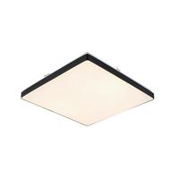 Plafonieră cu LED Jannek - alb/negru, Modern, plastic/metal (33/33/5,5cm) - Premium Living