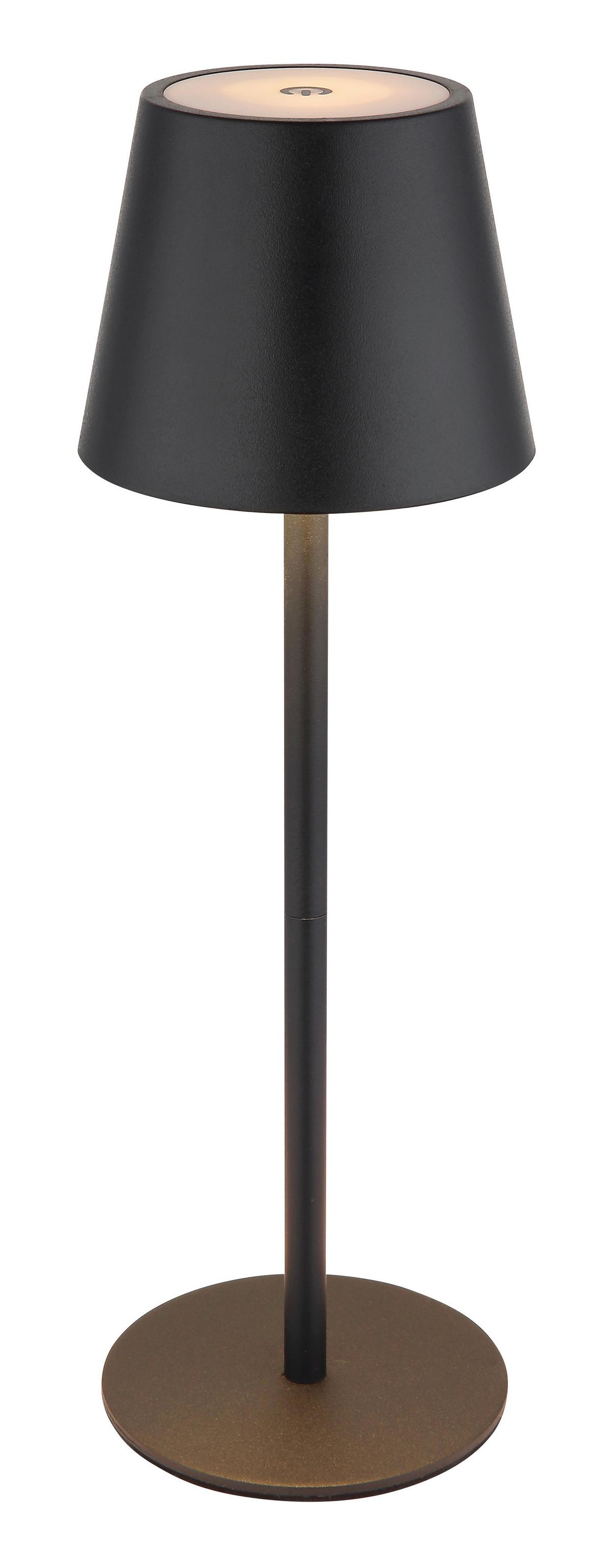 LAMPA STOŁOWA LED 58488B - czarny, Design, tworzywo sztuczne/metal (11,5/36cm) - Globo