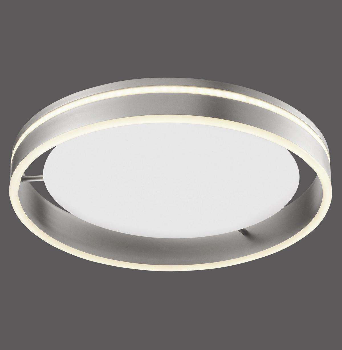 LAMPA SUFITOWA LED 8414-55 Q-VITO *SH* - kolor srebrny, Design, tworzywo sztuczne/metal (40/40/8cm) - Paul Neuhaus