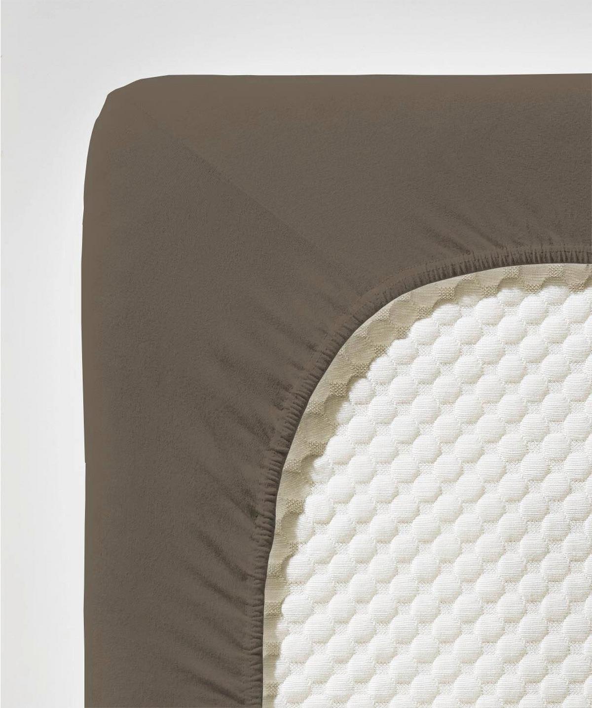 Fixleintuch Q 4000 26 - Mokka, Basics, Textil (180-200/200-210cm) - Fleuresse