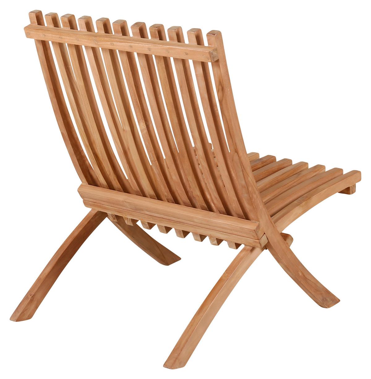 Loungesessel-2er Set Kenya ca. 73x58x63 cm Teakholz - Teakfarben, KONVENTIONELL, Holz (73/85/63cm) - Gardenson