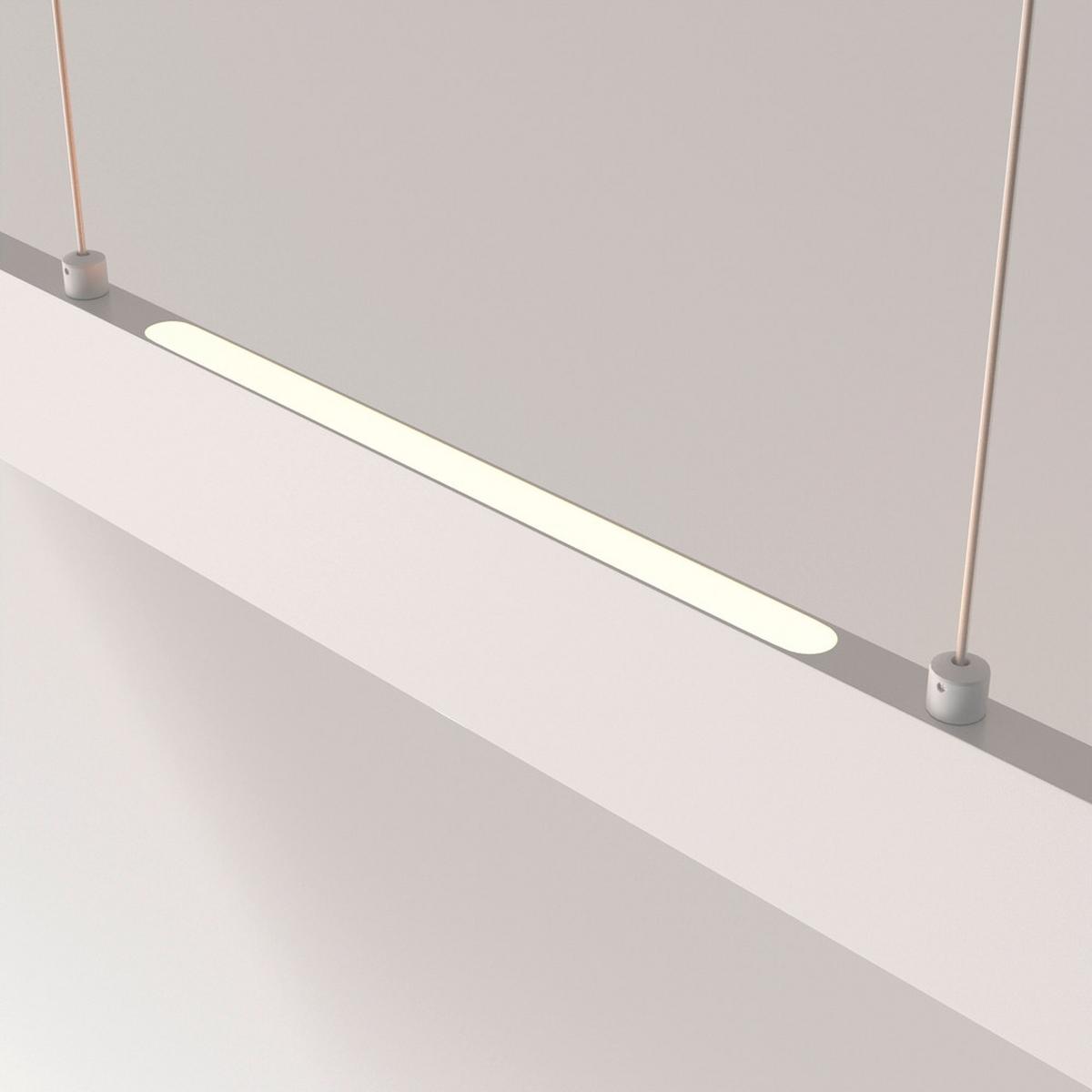 Hängeleuchte Step Weiß max. 30 Watt - Weiß, Basics, Metall (118,5/4/8cm) - MAYTONI