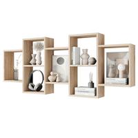 Stenski Regal Trio, Barva Hrasta - hrast sonoma, Basics, leseni material (160,8/65/18cm) - P & B