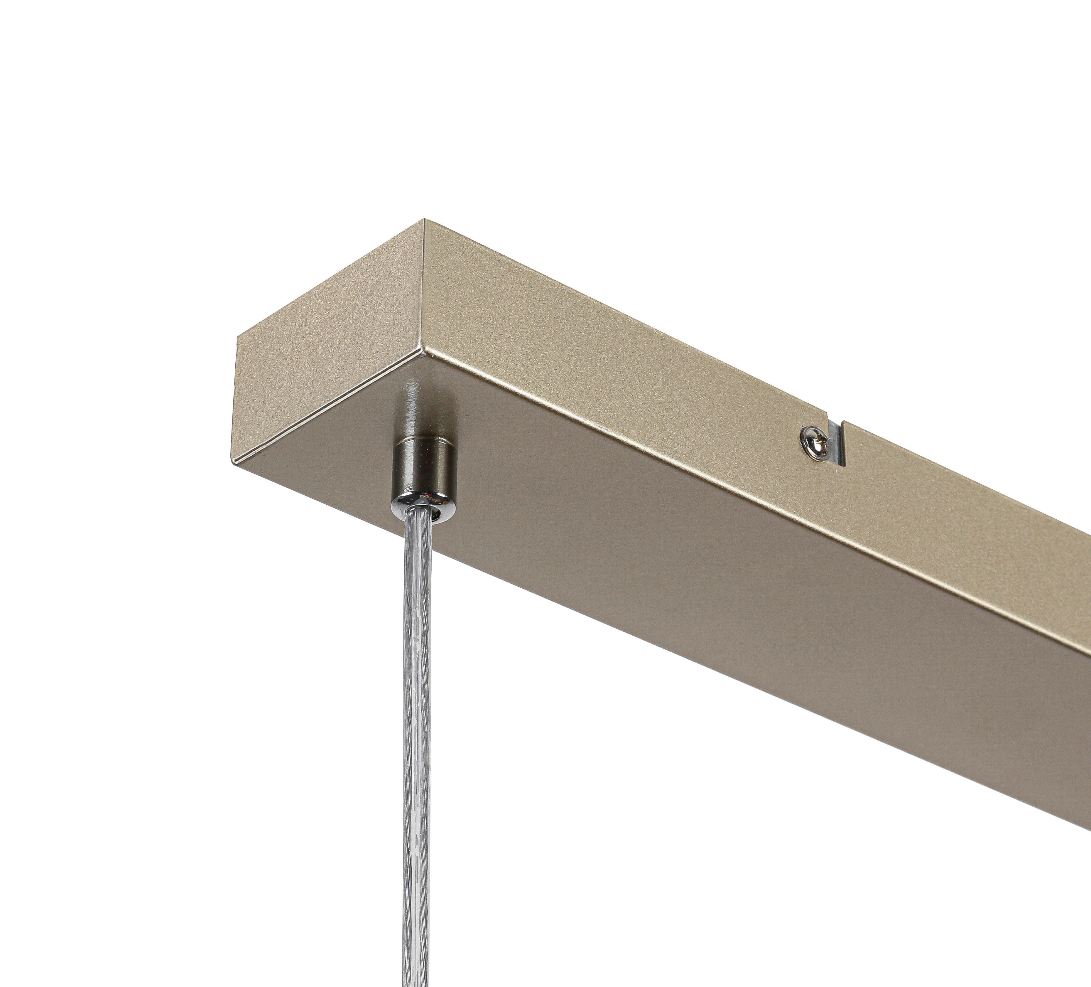 HÄNGLAMPA STAB - bärnstensfärgad/champagne, Modern, metall/glas (81/20/150cm)