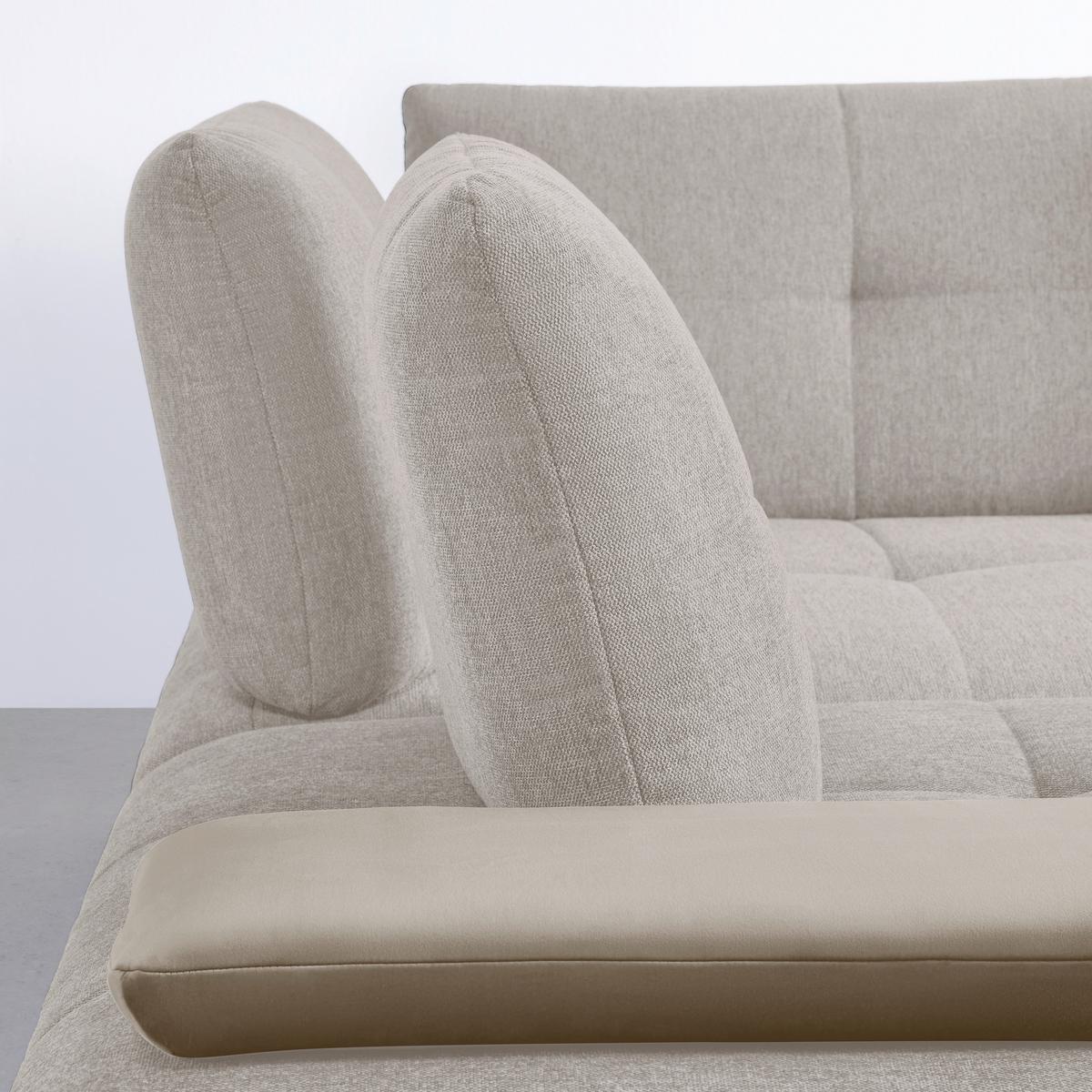 Wohnlandschaft Trendy Sandfarben/Beige - Sandfarben/Beige, MODERN, Holzwerkstoff/Textil (250/93/310cm) - Premium Living