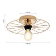 Deckenleuchte Nevio max. 60 Watt - Goldfarben, LIFESTYLE, Metall (9/30cm) - Modern Living Deckenleuchte Nevio max. 60 Watt - Goldfarben, LIFESTYLE, Metall (9/30cm) - Modern Living