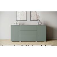 Sideboard 150cm Berlin 150 Salbeigrün - Salbeigrün/Grau, Design, Holzwerkstoff/Kunststoff (150/68/38,5cm) - P & B
