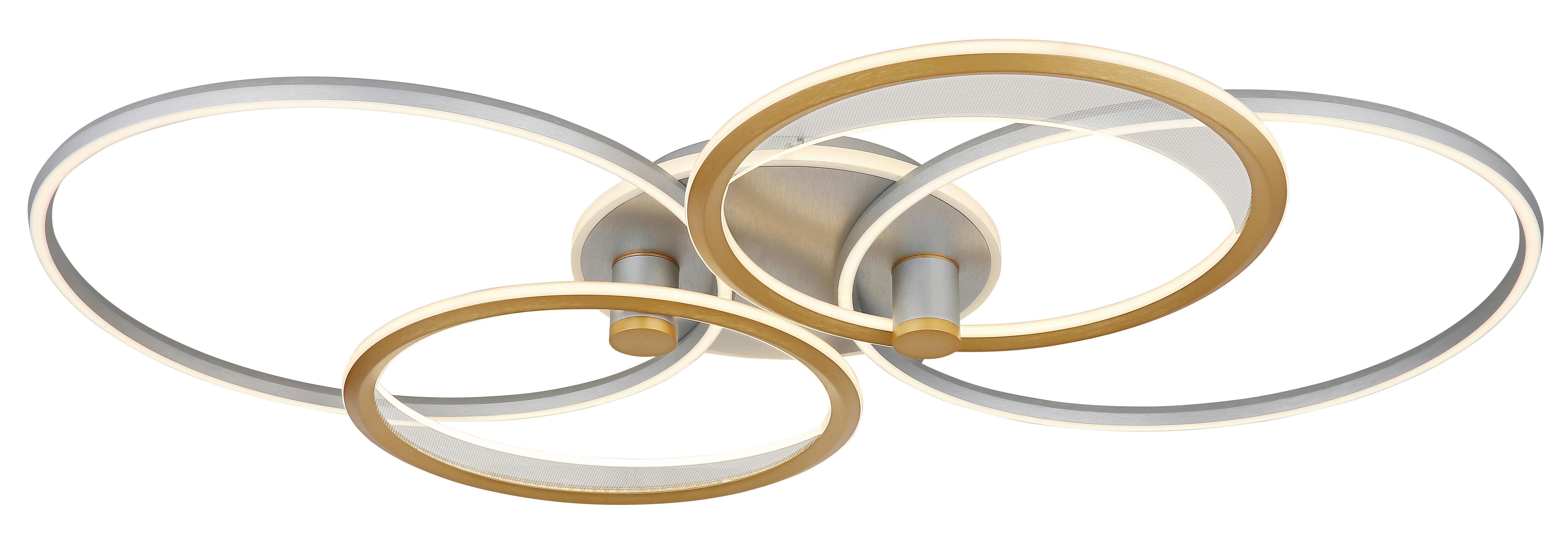 Led Stropna Svjetiljka Srebrno Zlatna Boja - Design (110/72/11cm) - Globo