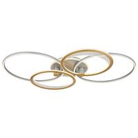 Led Stropna Svjetiljka Srebrno Zlatna Boja - Design (110/72/11cm) - Globo