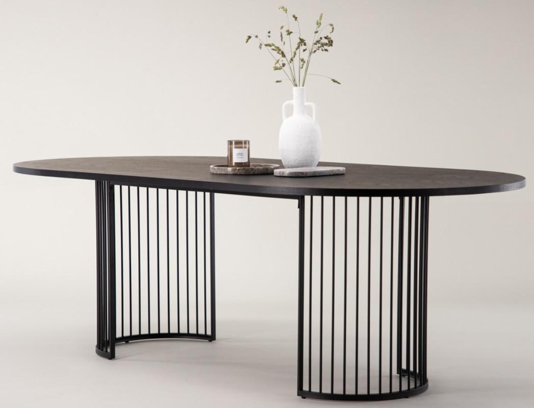 ESSTISCH HAMNEKSÄR - Schwarz, Design, Holz/Holzwerkstoff (220/110/75cm) - Livetastic