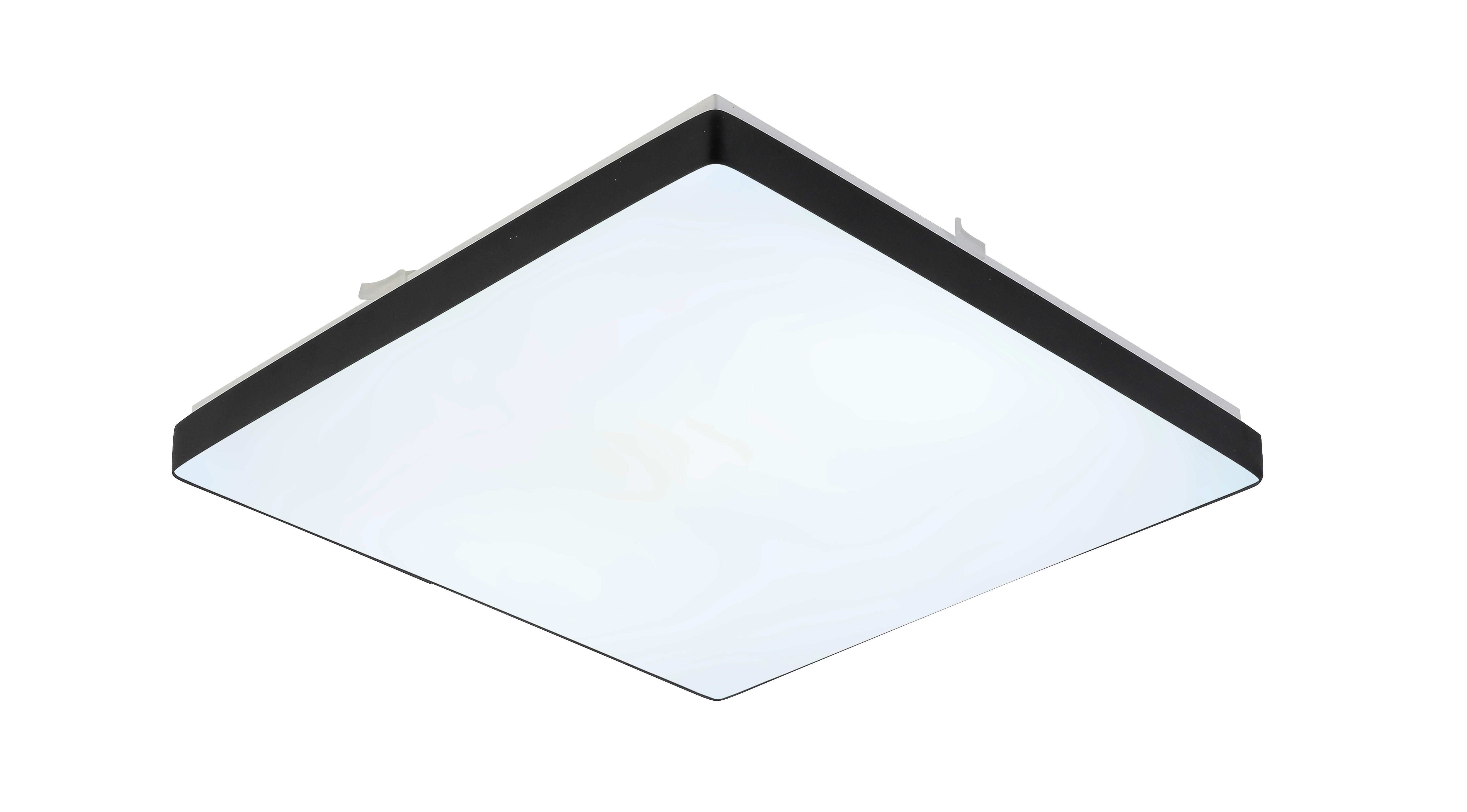 LED-TAKLAMPA JANNEK - vit/svart, Modern, metall/plast (33/33/5,5cm) - Mömax
