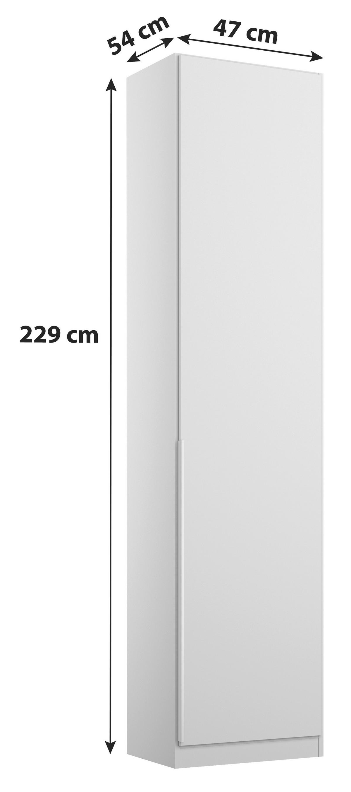 DULAP USI ROTATIVE ALABAMA - gri deschis, Modern, material pe bază de lemn (47/229/54cm) - Modern Living