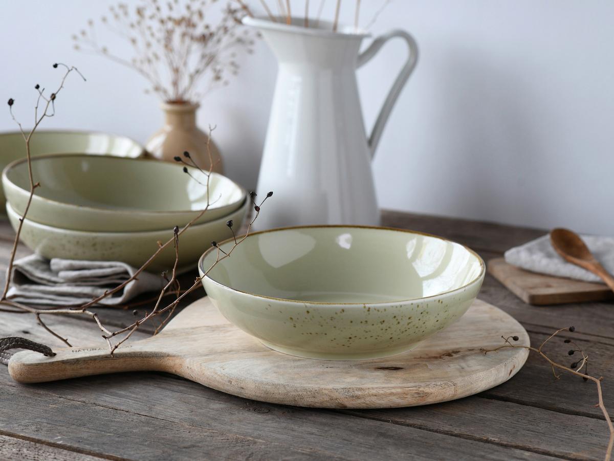 Set Posod Earth, 4-Delni - žajbljevo zelena, Design, keramika (22,5cm) - Creatable