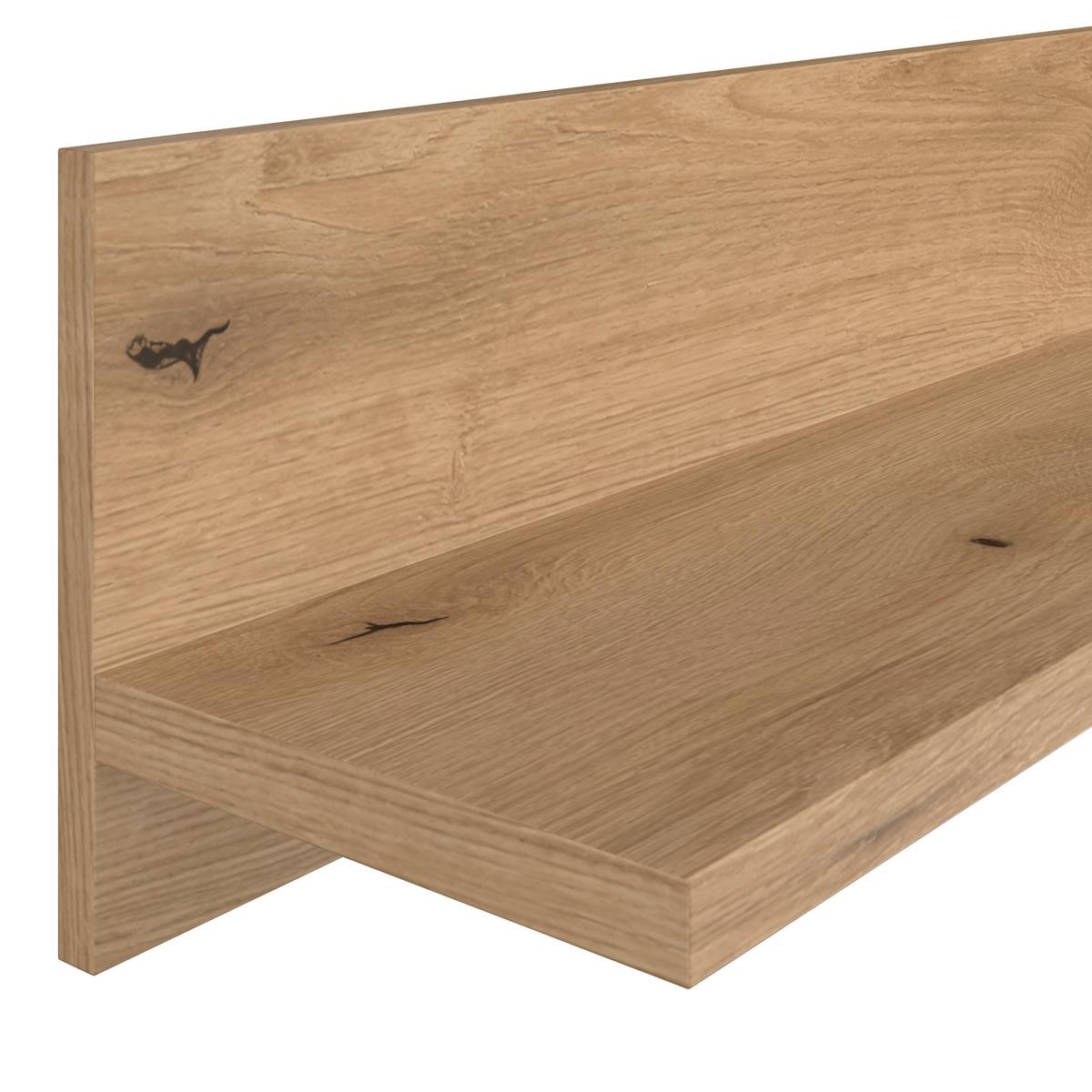 Zidna Polica Venedig New - kašmir/boje hrasta, Moderno, drvni materijal (140/23/22cm) - Modern Living