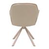 STOL MED ARMSTÖD EILEEN - beige/brun, Modern, metall/textil (62/85/62cm) - Mömax