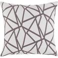 Zierkissen Renata, ca. 50x50cm - Weiß/Grau, KONVENTIONELL, Textil (50/50cm) - Premium Living