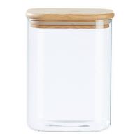 Posuda Za Zalihe Haldor - prirodne boje/prozirno, Konvencionalno, staklo/drvo (12,1/8,3/16,4cm) - Mömax