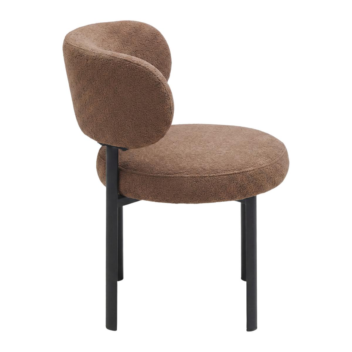 Stuhl Sigi Braun/Schwarz Webstoff - Schwarz/Braun, MODERN, Holz/Textil (54.5/78/59cm) - Mömax