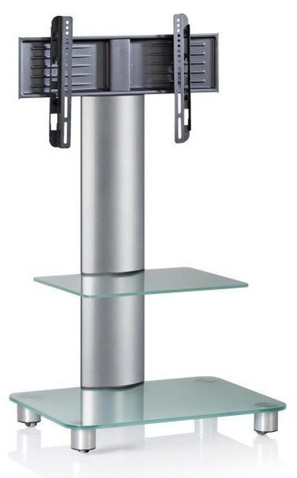 Stojalo Za Tv Bilano - srebrne barve, Konvencionalno, kovina/steklo (60/100/44cm) - MID.YOU
