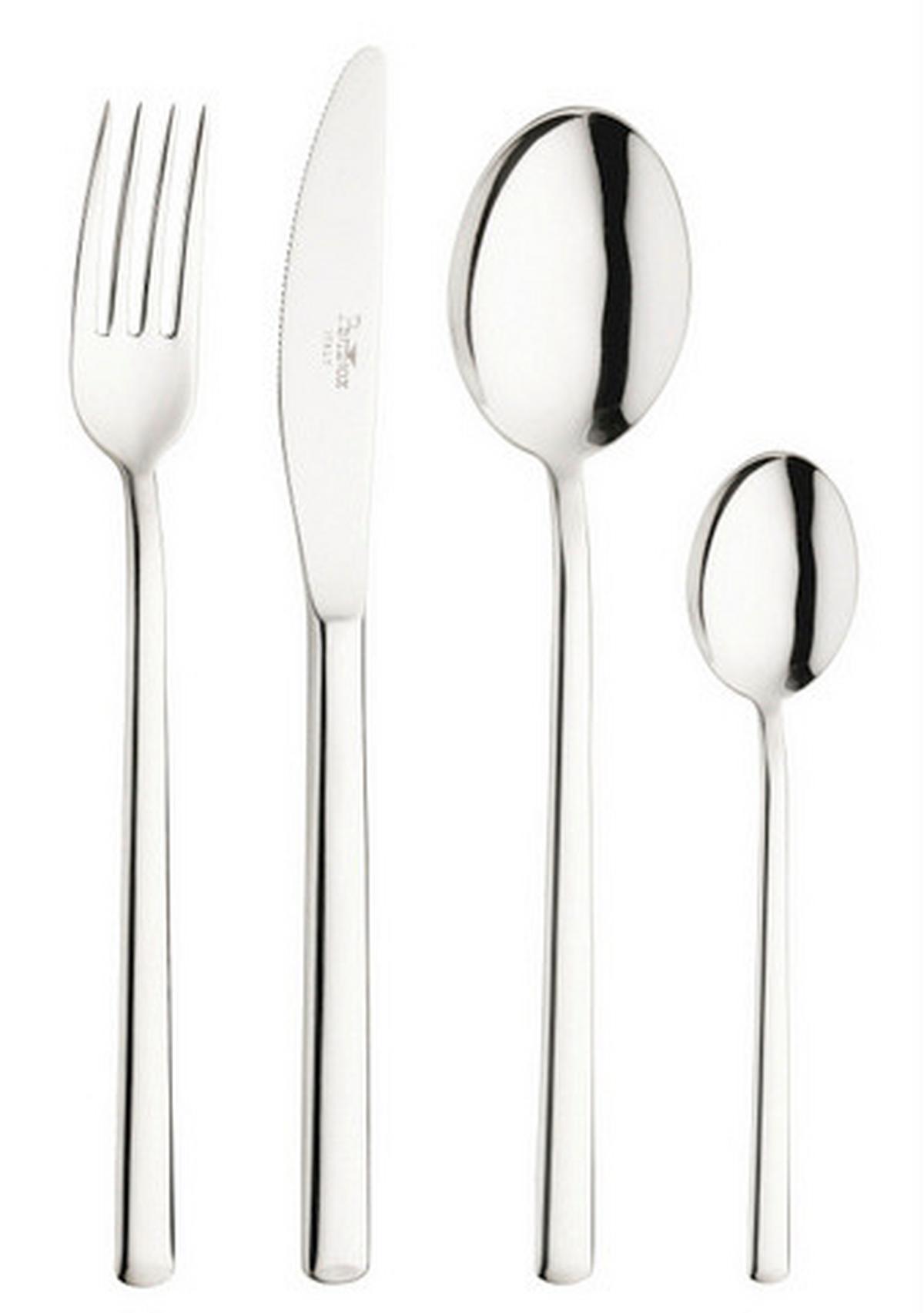 Jedilni Pribor Synthesis, 16-Delni - barve nerjavečega jekla, Basics, kovina (25,5/7/5,3cm) - Pintinox