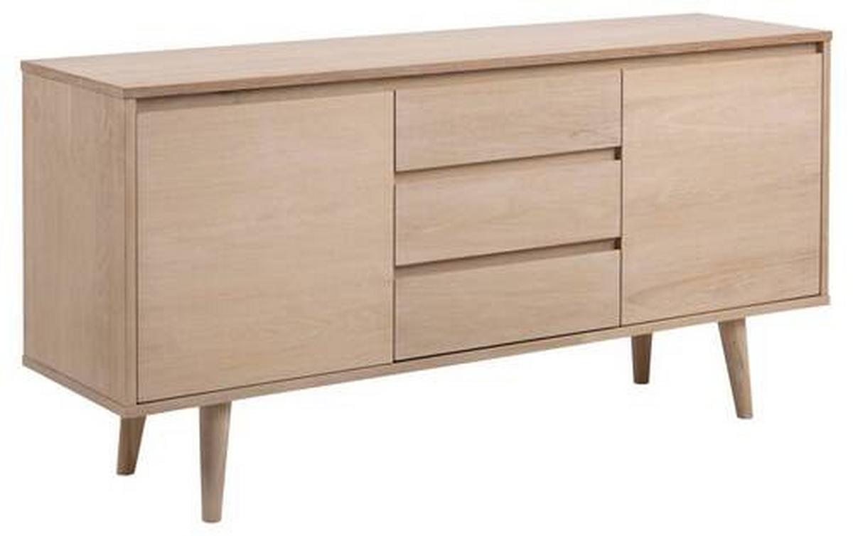 Komód Nagano - Bianco tölgy/natúr, Design, faalapú anyag (150/75/40cm)
